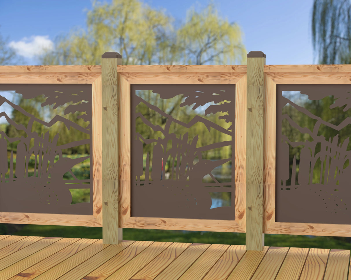 24"x30" - Duck Pond Fence/Gate Panel Insert - Madison Iron and Wood