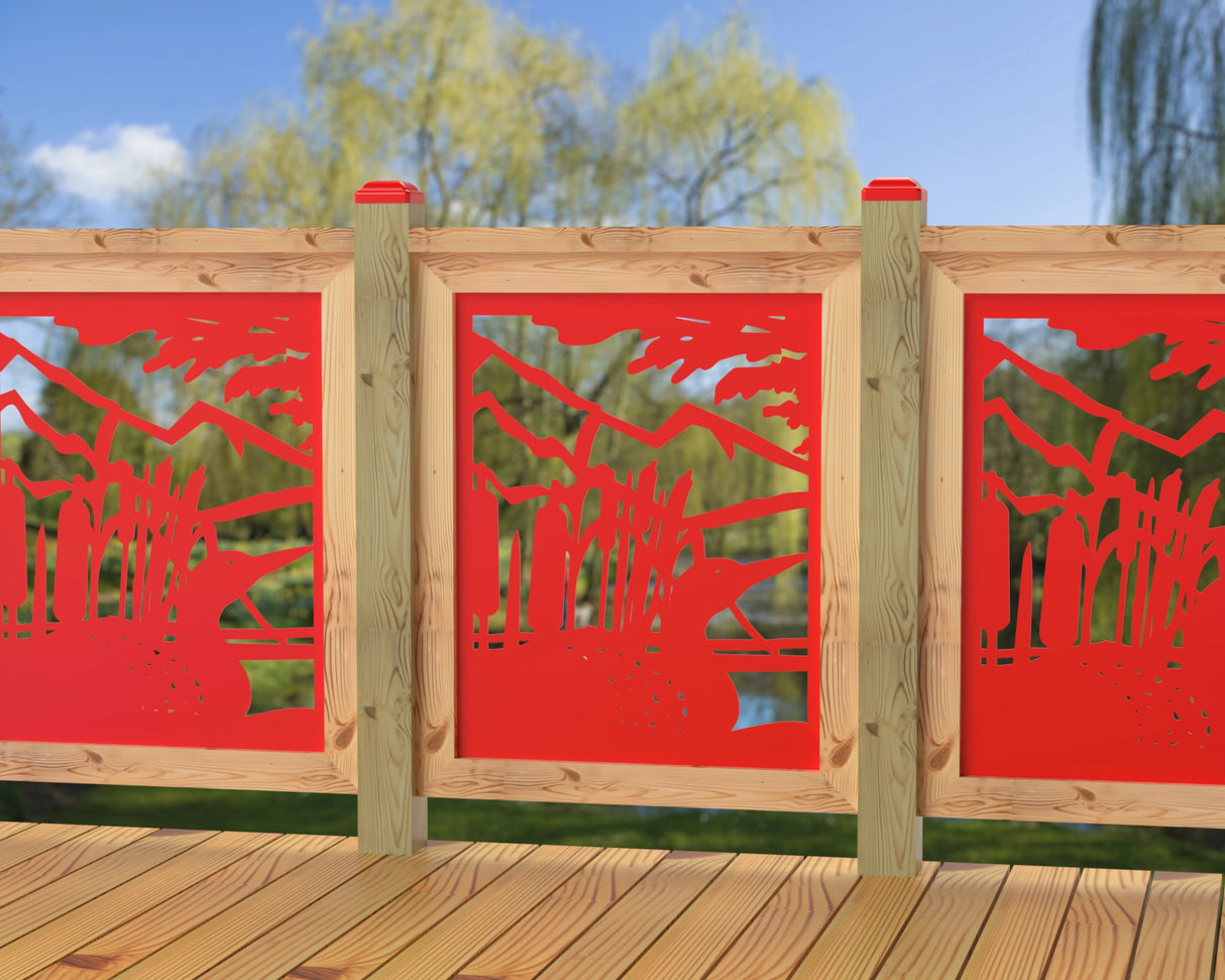 24"x30" - Duck Pond Fence/Gate Panel Insert - Madison Iron and Wood