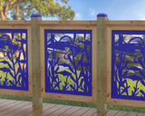 Fish Swimming Railing Panel Insert - Madison Iron and Wood