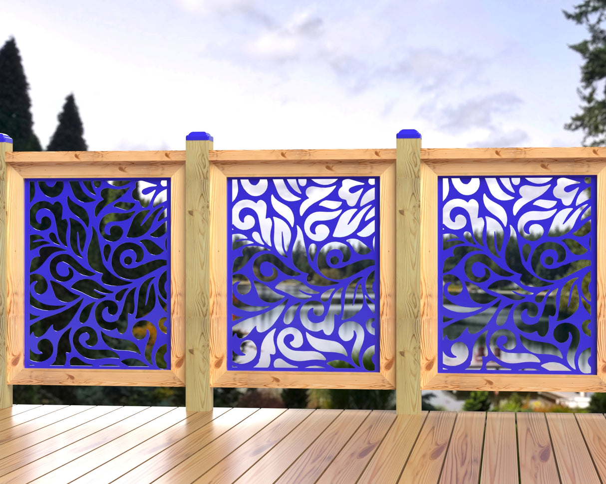 24"x30" - Flowing Leaves Fence/Gate Panel Insert