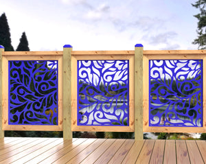 24"x30" - Flowing Leaves Fence/Gate Panel Insert
