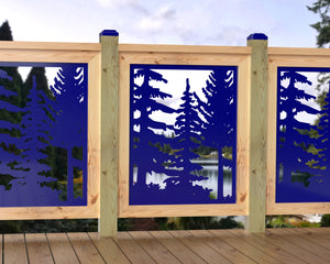 24"x30" - Forest Landscape Fence/Gate Panel Insert - Variation 2