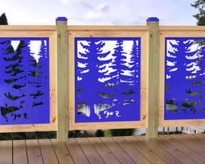 24"x30" - Forest Landscape Fence/Gate Panel Insert - Variation 4