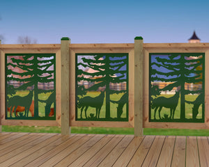 24"x30" - Horses Landscape Fence/Gate Panel Insert