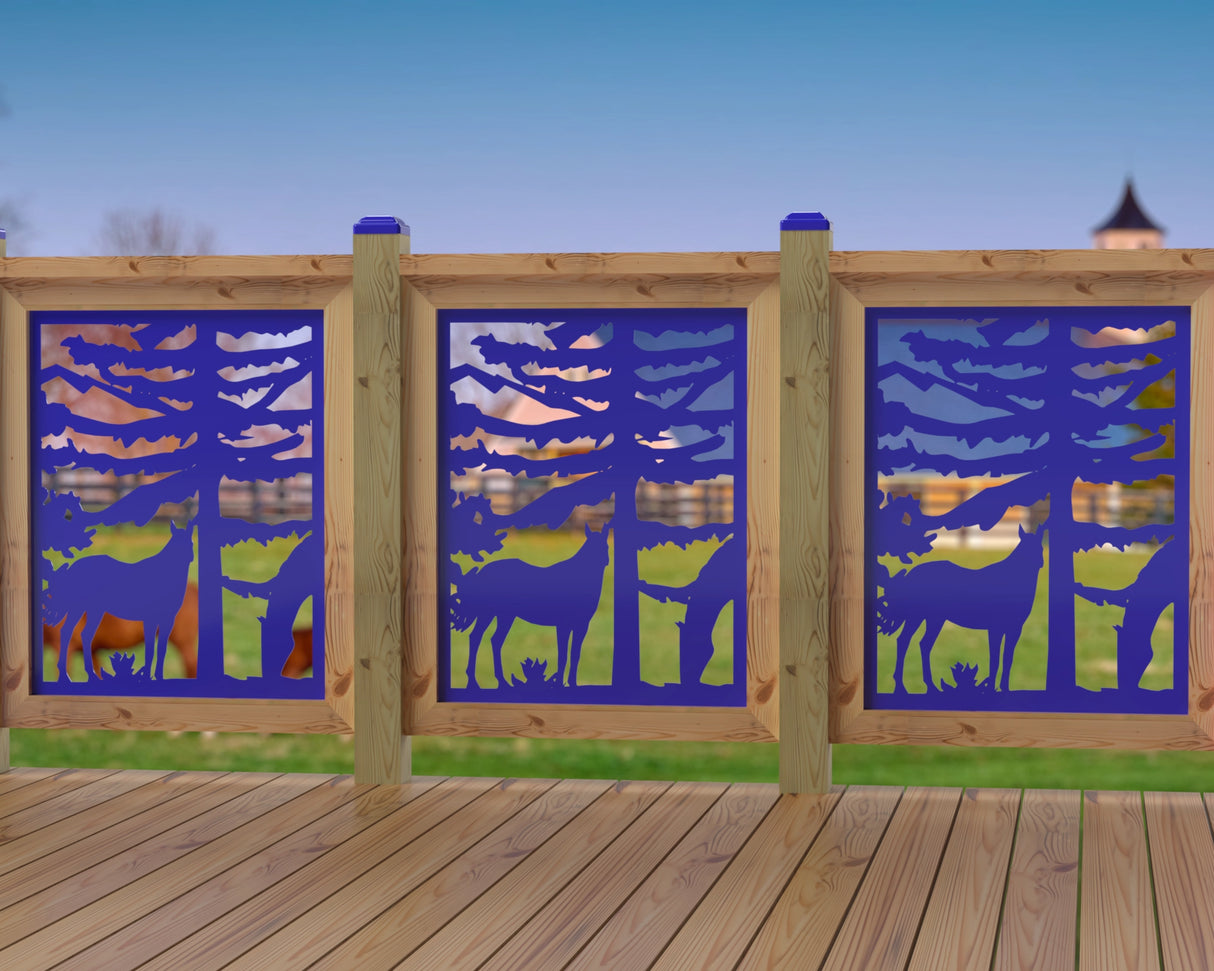 24"x30" - Horses Landscape Fence/Gate Panel Insert