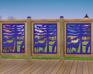 24"x30" - Horses Landscape Fence/Gate Panel Insert