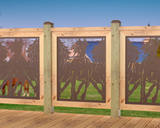 24"x30" - Horses Trotting Fence/Gate Panel Insert - Madison Iron and Wood