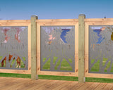 Horses Trotting Railing Panel Insert - Madison Iron and Wood