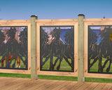 Horses Trotting Railing Panel Insert - Madison Iron and Wood