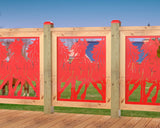 Horses Trotting Railing Panel Insert - Madison Iron and Wood