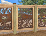 Butterflies and Hummingbirds Railing Panel Insert