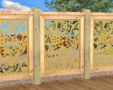 Butterflies and Hummingbirds Railing Panel Insert