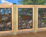 Butterflies and Hummingbirds Railing Panel Insert