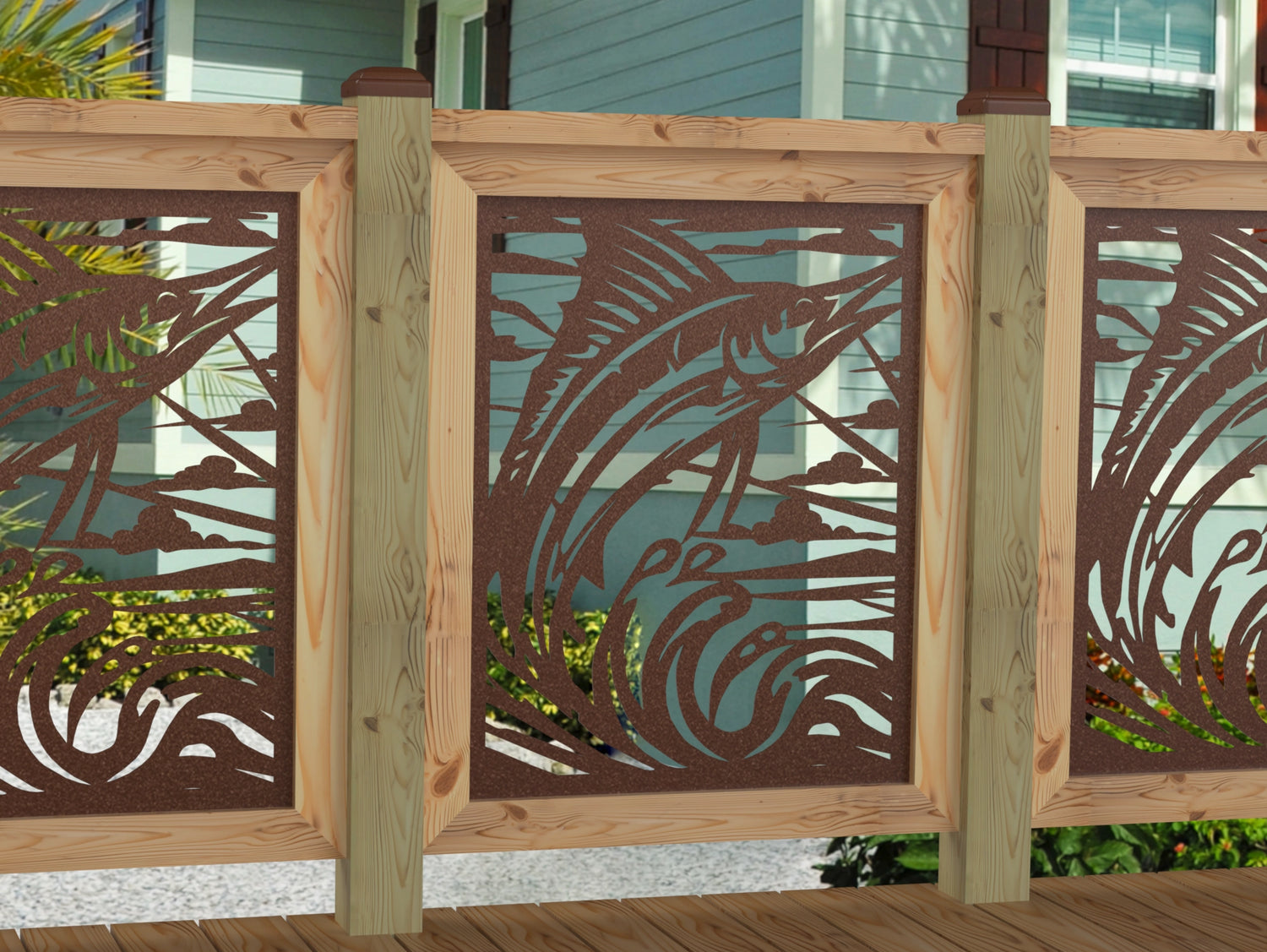 Marlin Jumping Railing Panel Insert