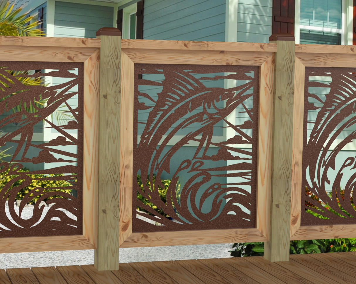 Marlin Jumping Railing Panel Insert