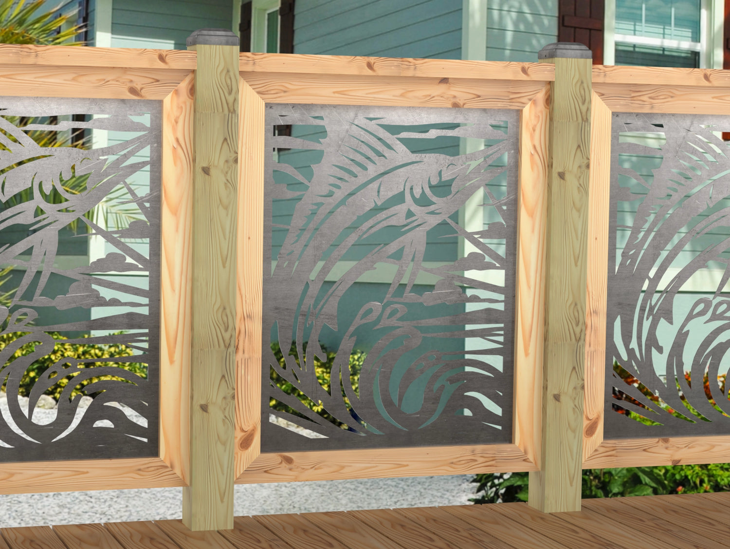 Marlin Jumping Railing Panel Insert