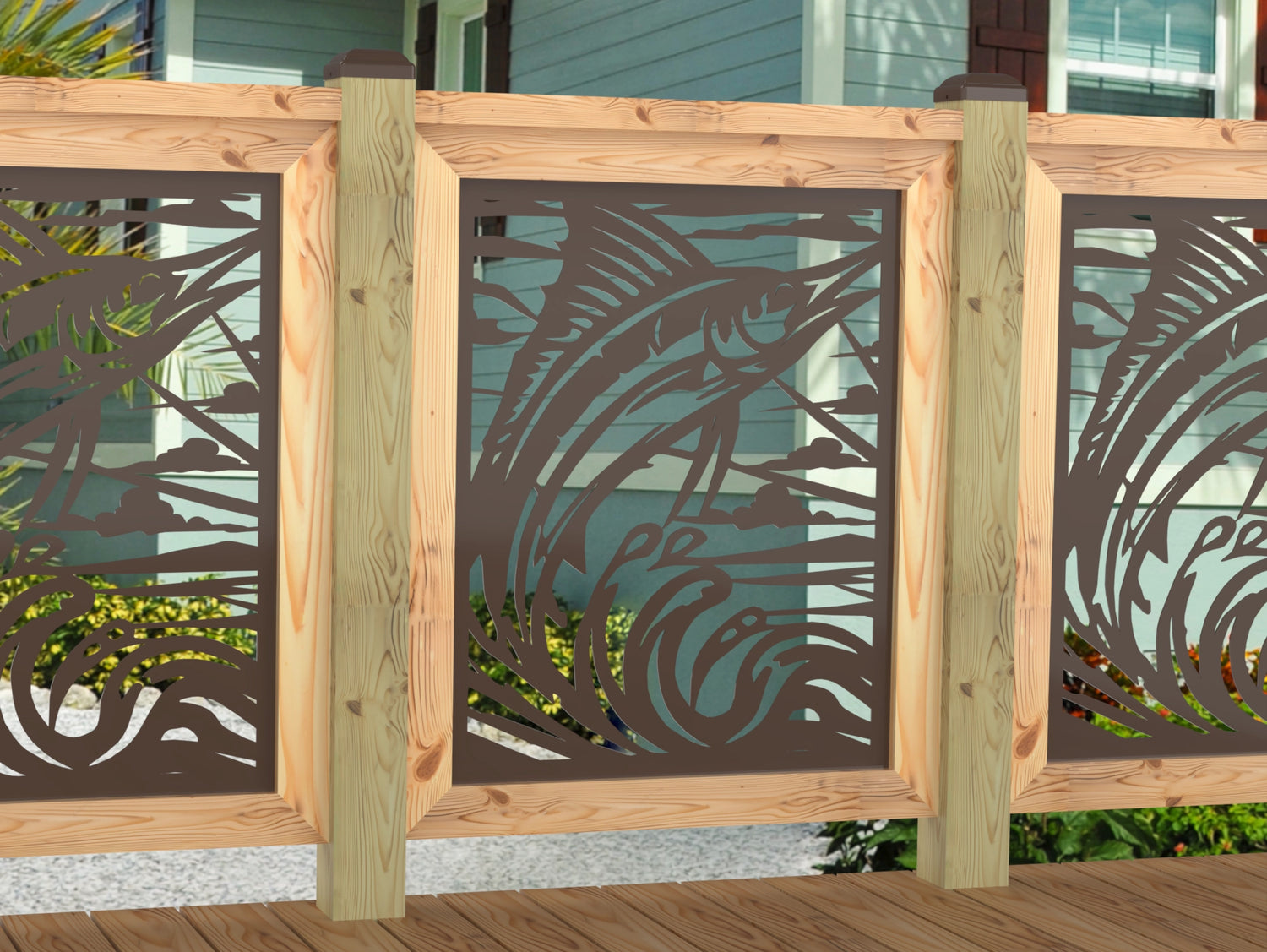 Marlin Jumping Railing Panel Insert