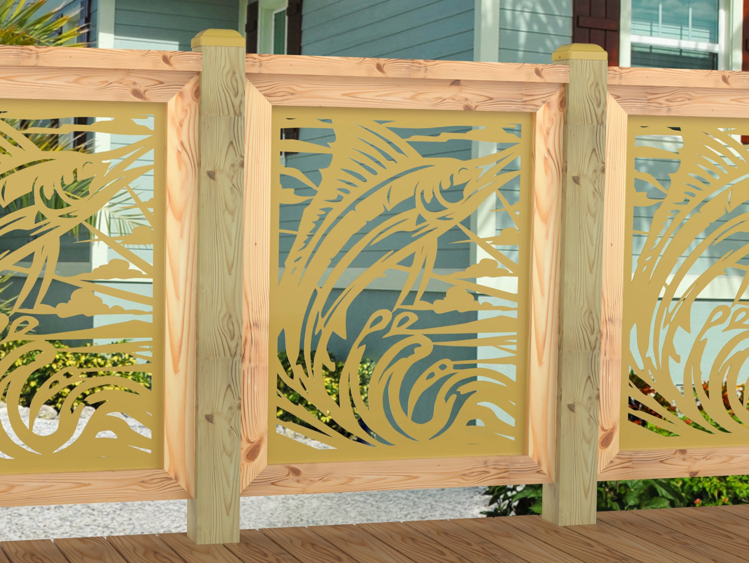Marlin Jumping Railing Panel Insert