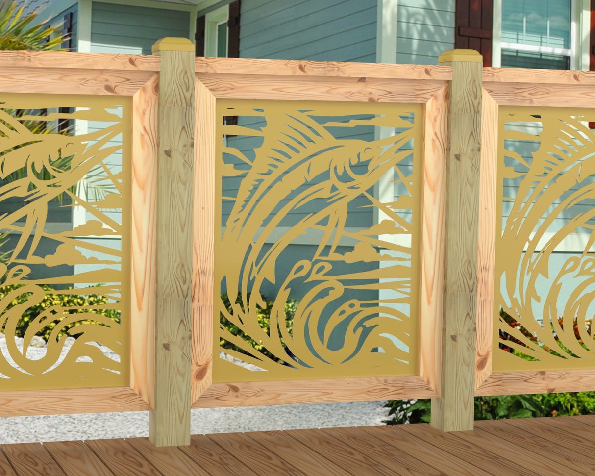 Marlin Jumping Railing Panel Insert