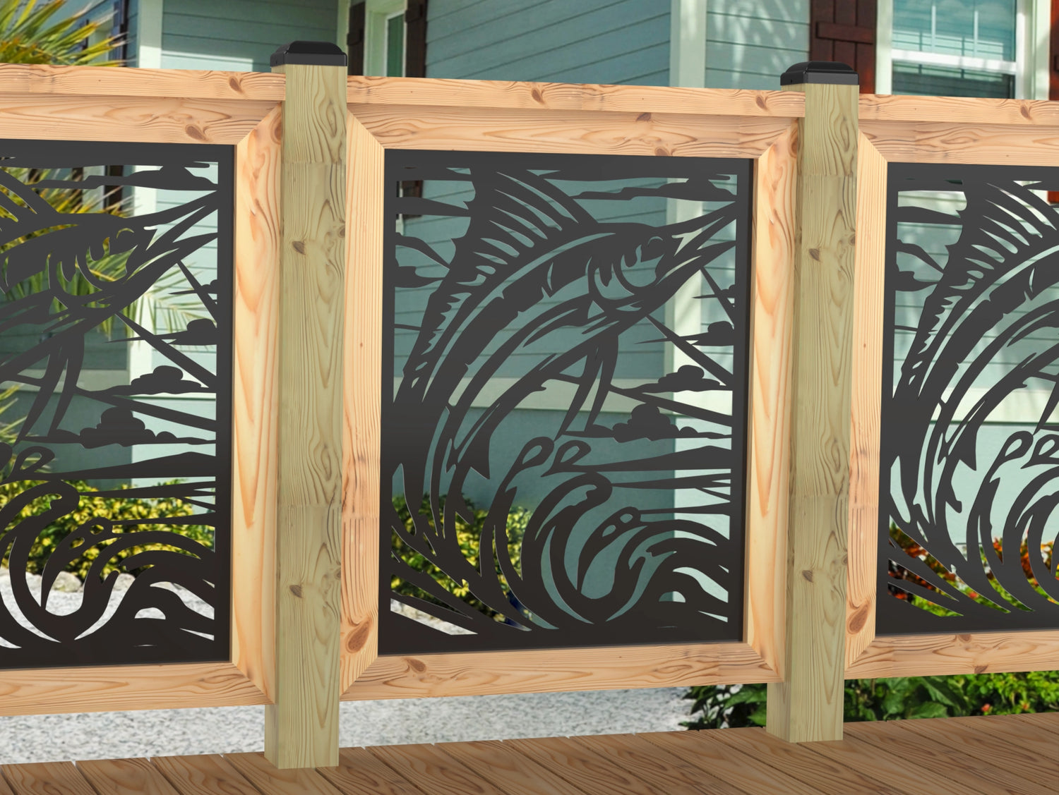 Marlin Jumping Railing Panel Insert