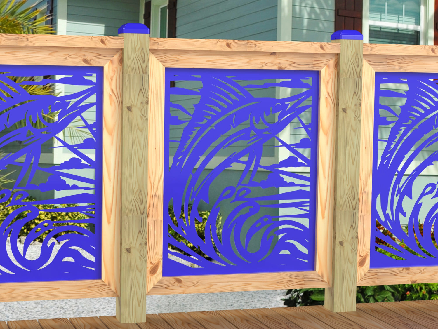 Marlin Jumping Railing Panel Insert