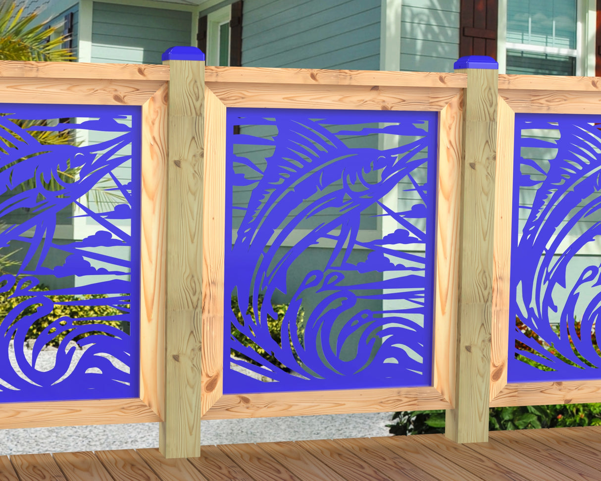 Marlin Jumping Railing Panel Insert