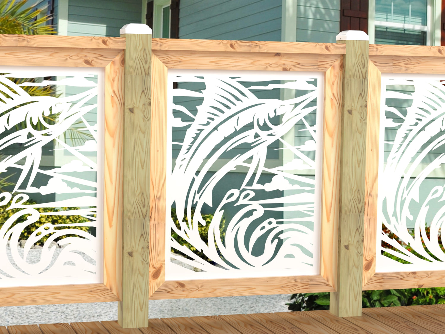 Marlin Jumping Railing Panel Insert