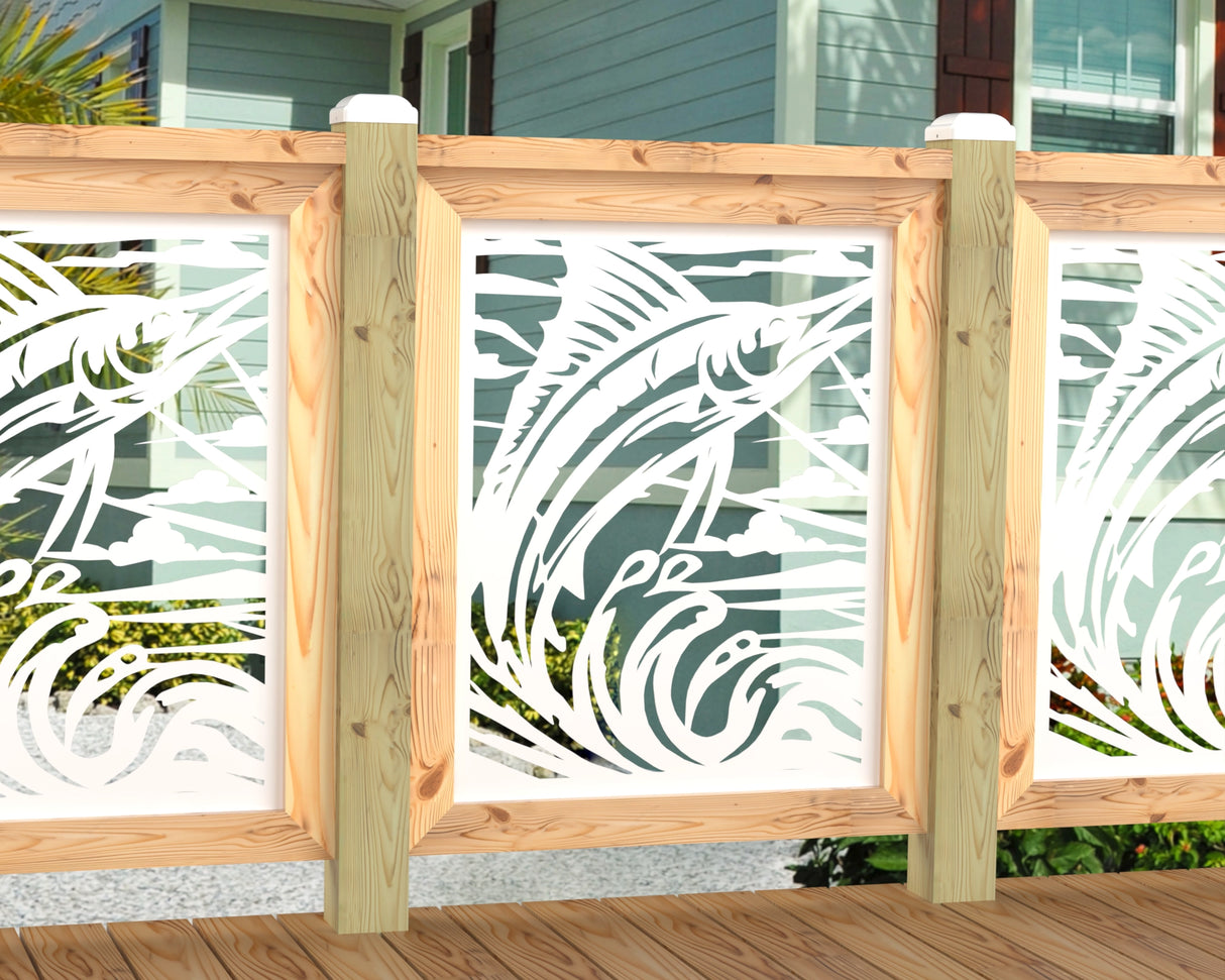 Marlin Jumping Railing Panel Insert
