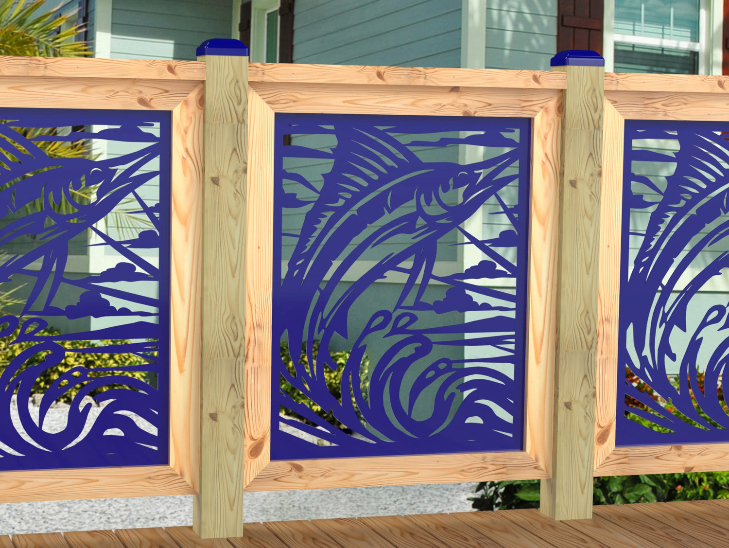 Marlin Jumping Railing Panel Insert