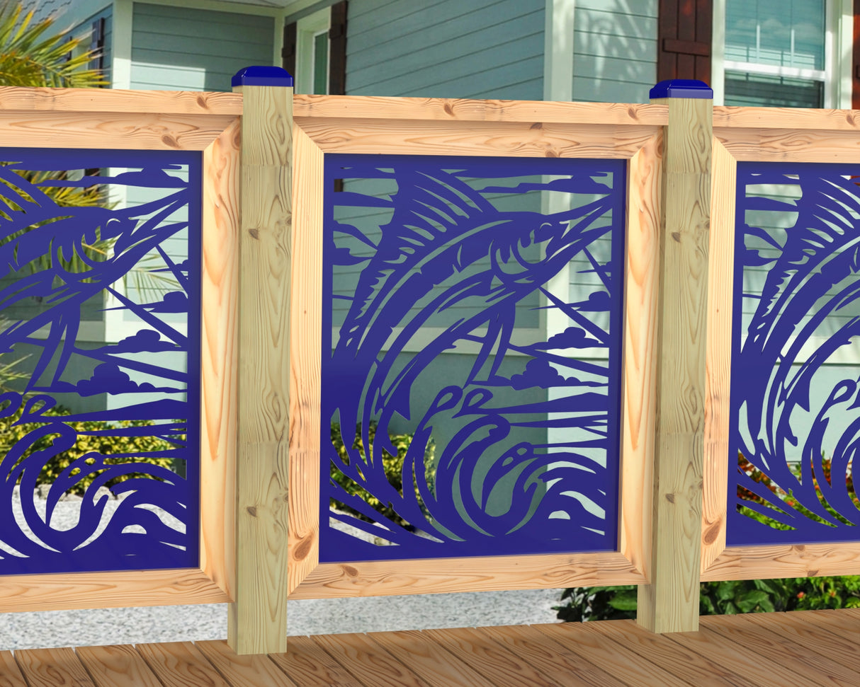 Marlin Jumping Railing Panel Insert