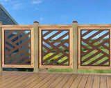 24"x30" - Modern Design Fence/Gate Panel Insert - Madison Iron and Wood