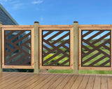 24"x30" - Modern Design Fence/Gate Panel Insert - Madison Iron and Wood
