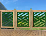 24"x30" - Modern Design Fence/Gate Panel Insert - Madison Iron and Wood