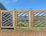 24"x30" - Modern Design Fence/Gate Panel Insert - Madison Iron and Wood
