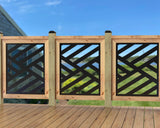 24"x30" - Modern Design Fence/Gate Panel Insert - Madison Iron and Wood