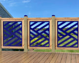 24"x30" - Modern Design Fence/Gate Panel Insert - Madison Iron and Wood