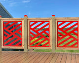 24"x30" - Modern Design Fence/Gate Panel Insert - Madison Iron and Wood