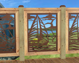 Sailboat at Sunset Railing Panel Insert