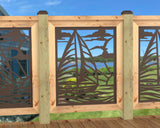 Sailboat at Sunset Railing Panel Insert