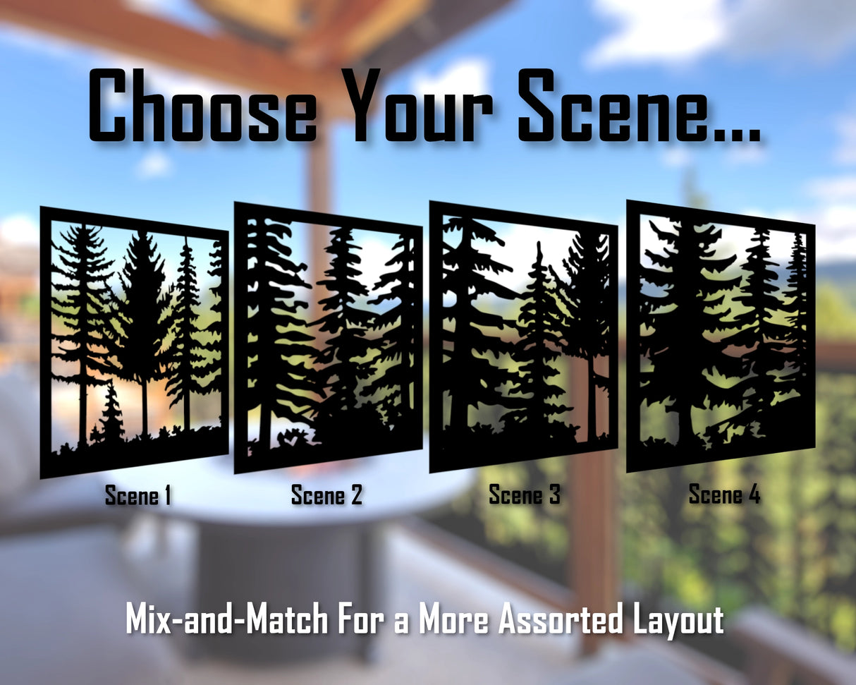 24"x30" - Forest Landscape Fence/Gate Panel Insert