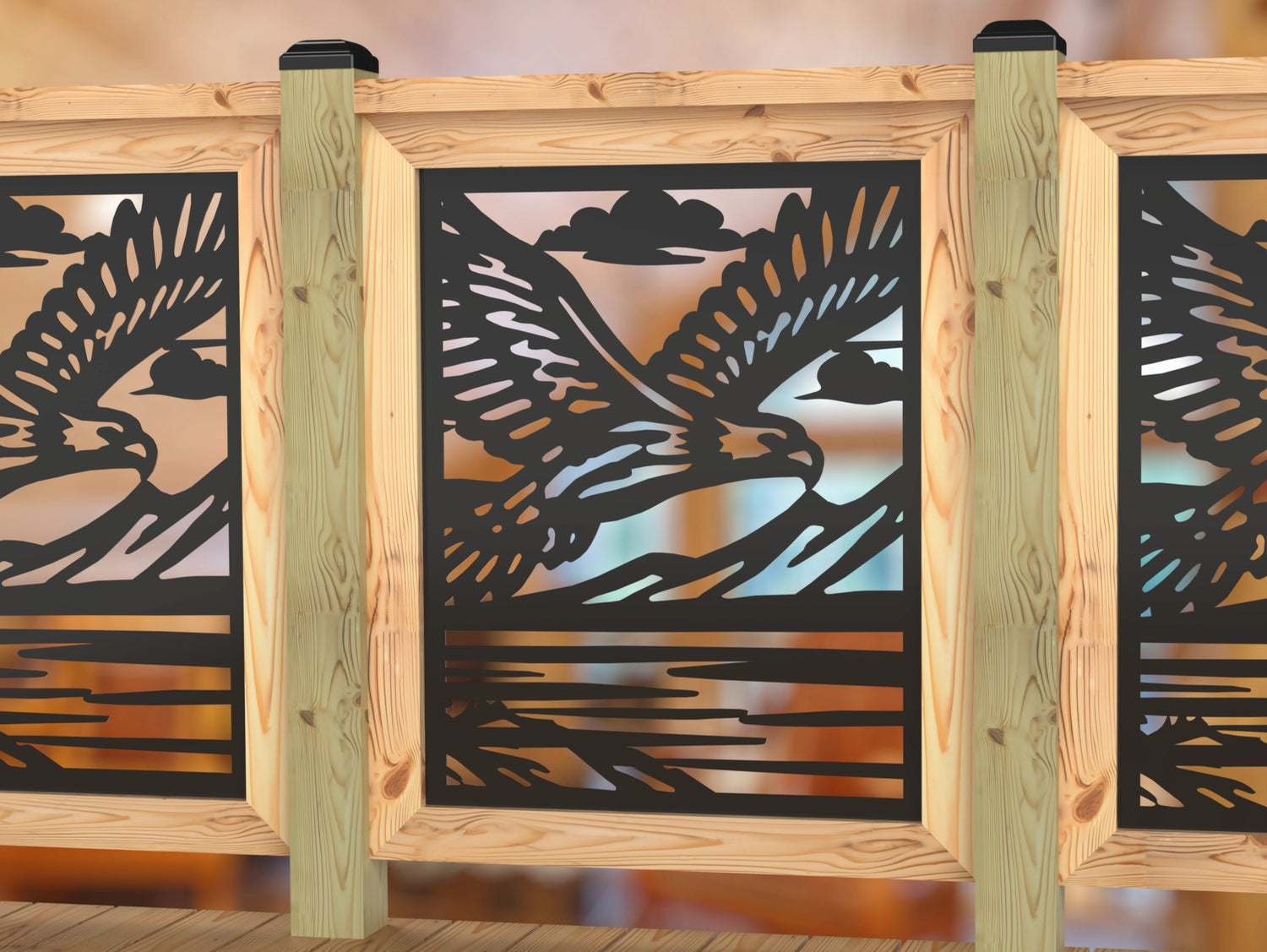 Soaring Eagle Railing Panel Insert
