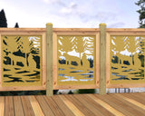 24"x30" - Wolves Howling Fence/Gate Panel Insert - Madison Iron and Wood