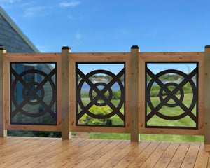 24"x30" - Modern Nautical Design Fence/Gate Panel Insert