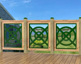 24"x30" - Modern Nautical Design Fence/Gate Panel Insert - Madison Iron and Wood