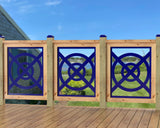 24"x30" - Modern Nautical Design Fence/Gate Panel Insert - Madison Iron and Wood
