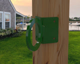 Nautical Rope Ring Corner Bracket, Light Strand Holder (3 sizes available) - Madison Iron and Wood