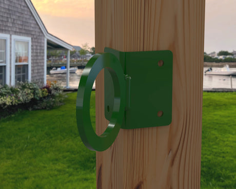 Nautical Rope Ring Corner Bracket, Light Strand Holder (3 sizes available) - Madison Iron and Wood