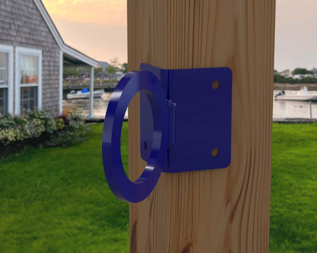 Nautical Rope Ring Corner Bracket, Light Strand Holder (3 sizes available) - Madison Iron and Wood