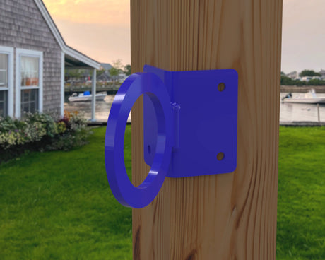 Nautical Rope Ring Corner Bracket, Light Strand Holder (3 sizes available) - Madison Iron and Wood