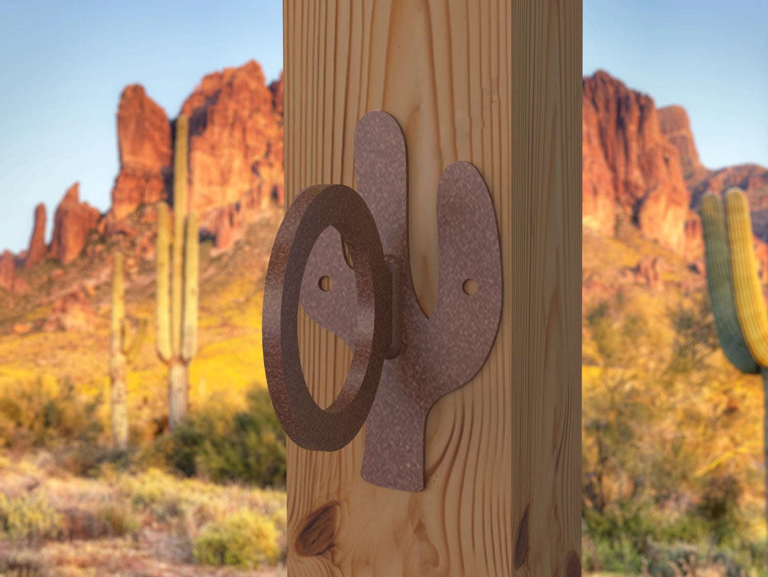 Cactus Nautical Rope Ring, Light Strand Holder (3 sizes available) - Madison Iron and Wood